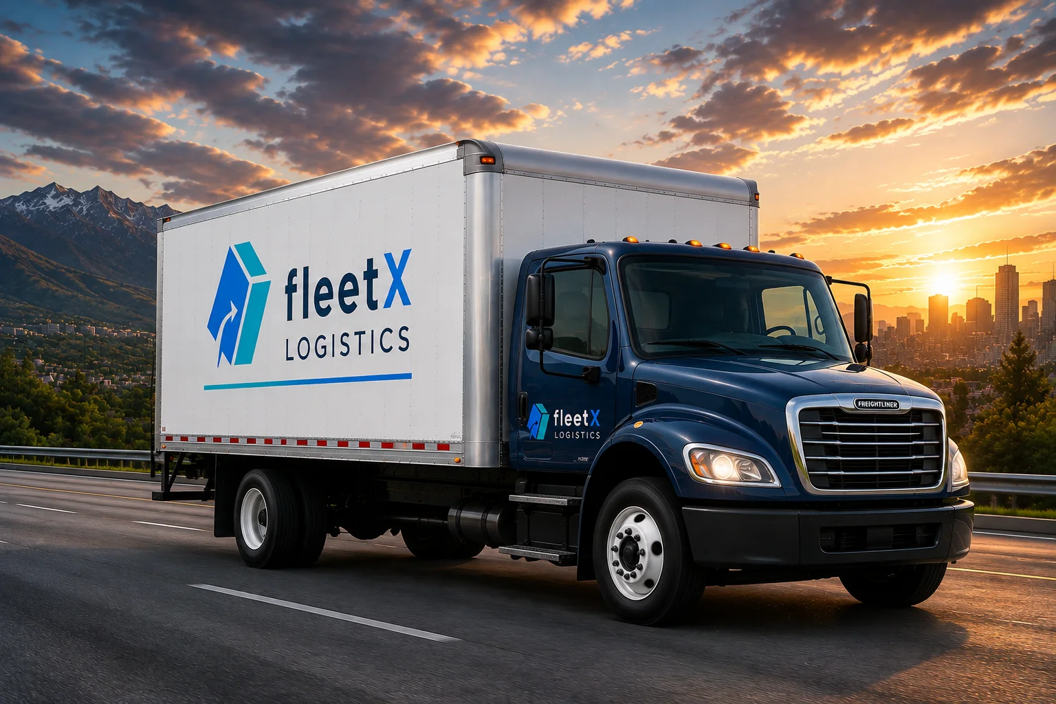 Box Truck in operation